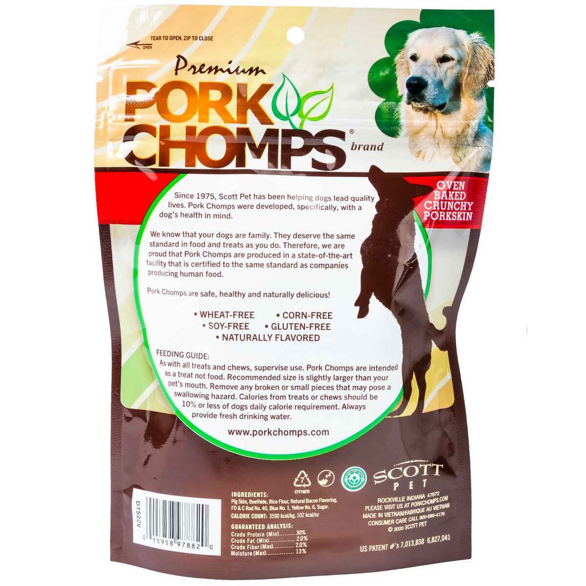 Pork Chomps 4in Bacon Crunchy Bonez Pork Chomps 4in Bacon Crunchy Bonez