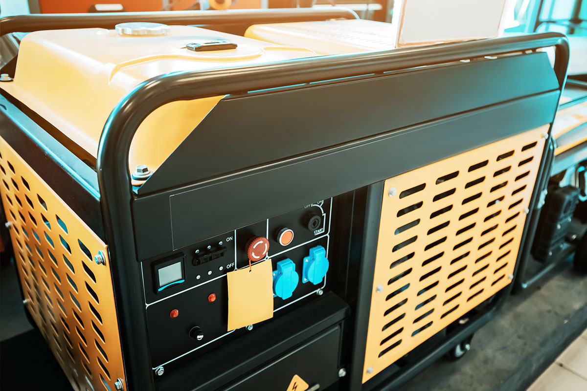 Diesel powered portable generator