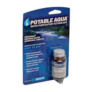 Potable Aqua Water Purification Tablets 50 count