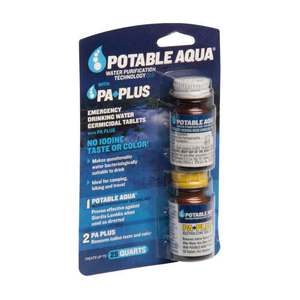 Potable Aqua Water Purification Tablets and PA Plus Nuetralizer