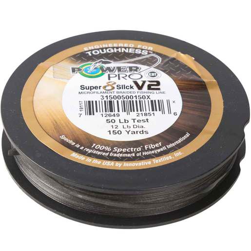Power Pro Super 8 Slick V2 Braided Fishing Line - Onyx - Onyx