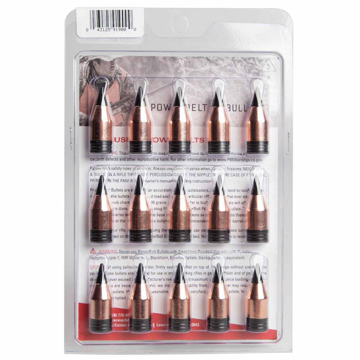 Powerbelt AeroTip ELR 50 Caliber Muzzleloader Bullets 15 Pack