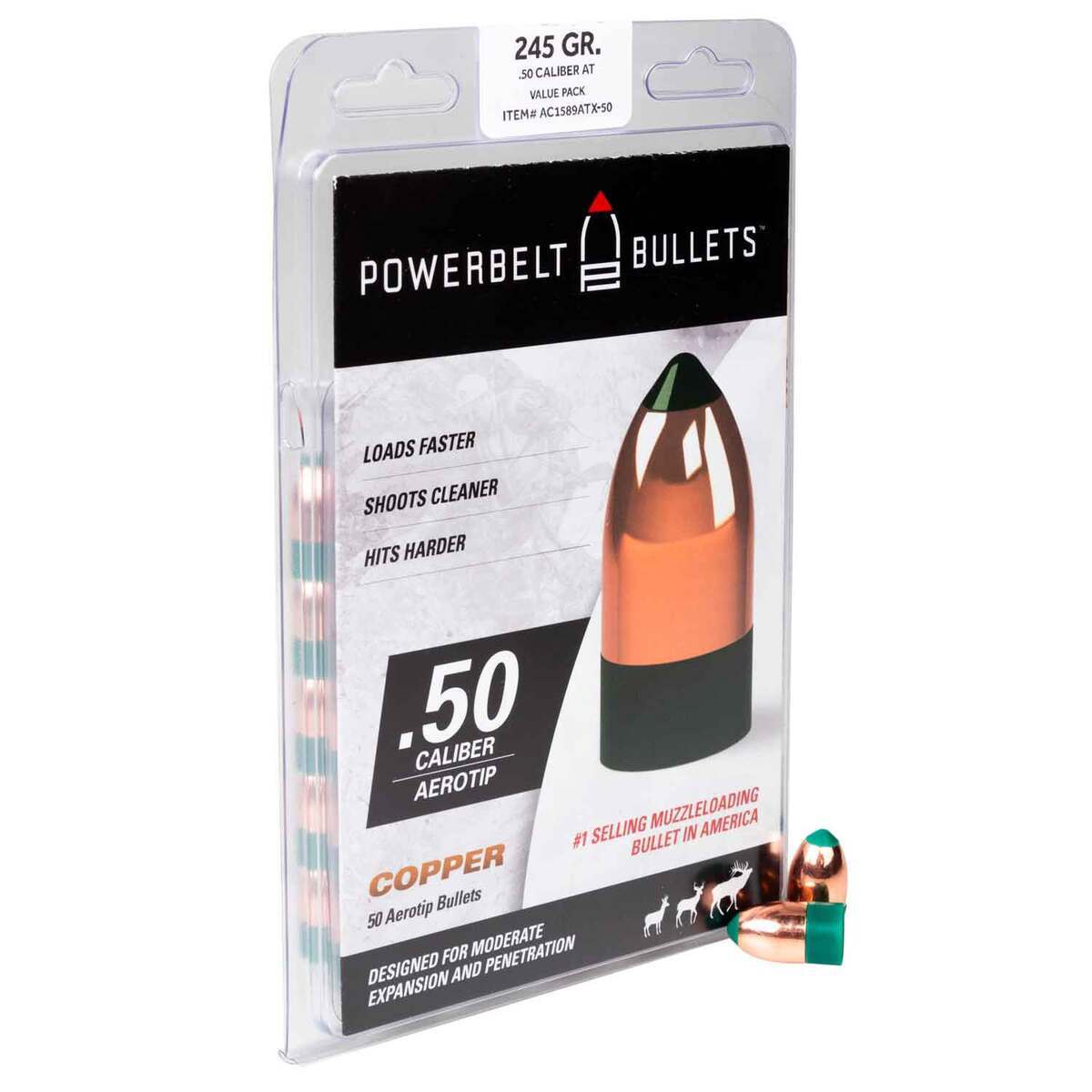 Powerbelt Copper AeroTip Muzzleloader Bullets Powerbelt Copper AeroTip Muzzleloader Bullets