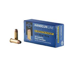 PPU Handgun 44 Magnum 300gr SJFP Handgun Ammo - 50 Rounds