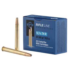 PPU Metric Rifle 9.3mmx74R 285gr SP Rifle Ammo - 20 Rounds