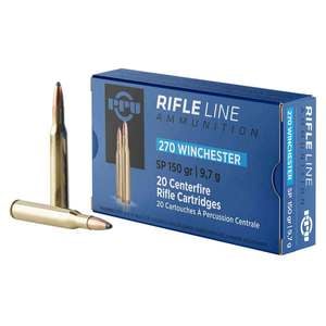 PPU Standard Rifle 270 Winchester 150gr SP Rifle Ammo - 20 Rounds
