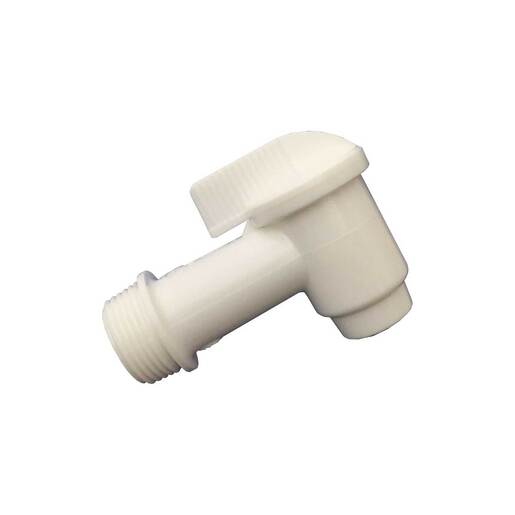 Price Container & Packaging 3/4 inch Replacement Spigot - White - Price Container & Packaging