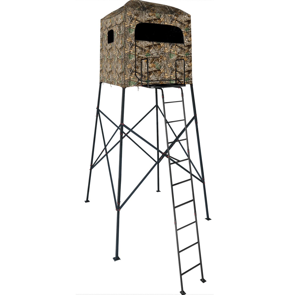 Primal Garrison DLX Quad Pod Treestand - Realtree Edge 12ft x 5ft x 5ft Primal Garrison DLX Quad Pod Treestand - Realtree Edge 12ft x 5ft x 5ft