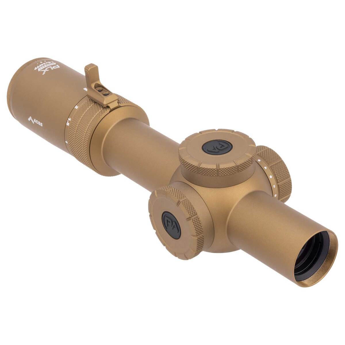 Primary Arms Compact PLxC Flat Dark Earth Rifle Scope - ACSS Griffin MIL M8 - Tan Compact Primary Arms Compact PLxC Flat Dark Earth Rifle Scope - ACSS Griffin MIL M8 - Tan Compact