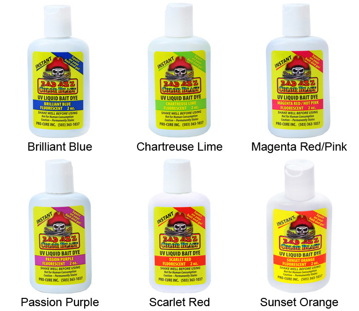 Pro Cure Bad Azz UV Color Blast Liquid Dye 2 oz bottle Pro Cure Bad Azz UV Color Blast Liquid Dye 2 oz bottle