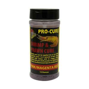 Pro Cure Shrimp & Prawn Cure - Pink/Magenta Red, 14oz