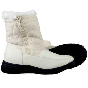 Pro Line Women's Quilted Winter Boots - White - Size 7