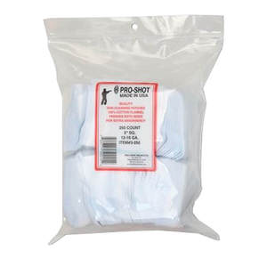Pro Shot 12-16ga 3in Cleaning Patch - 250 Count