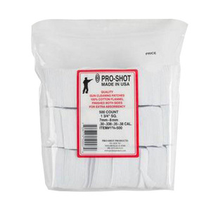 Pro Shot 7mm/.38 cal/6mm Benchrest Patches - 500 ct