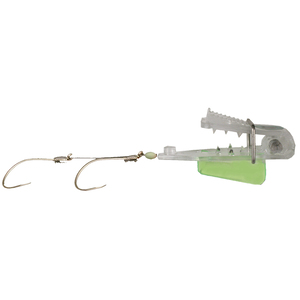 Pro Troll Roto Chip 5A Bait Holder Bait Rig - Clear/Chartreuse Fin, 4-5in