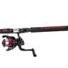 Profishiency 6ft Red/Black Fully Loaded Spinning Rod and Reel Combo - 6ft, Medium Power, Moderate Action, 2pc - Red/Black
