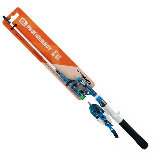Profishiency Briyo Pocket Spincast Combo - 20in - Blue/White