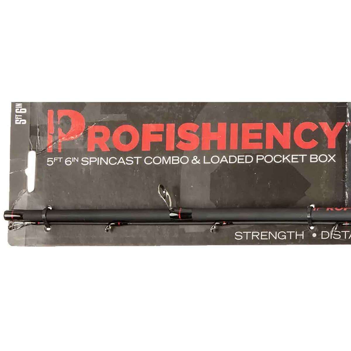 Profishiency Fully Loaded Spincast Rod and Reel Combo - 5ft 6in, Medium Power, 2pc - Black Profishiency Fully Loaded Spincast Rod and Reel Combo - 5ft 6in, Medium Power, 2pc - Black