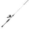 Profishiency Gray/White Spincast Rod and Reel Combo - 6ft 3in, Medium Power, 2pc - Gray/White