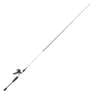 Profishiency Gray/White Spincast Rod and Reel Combo - 6ft 3in, Medium Power, 2pc - Gray/White