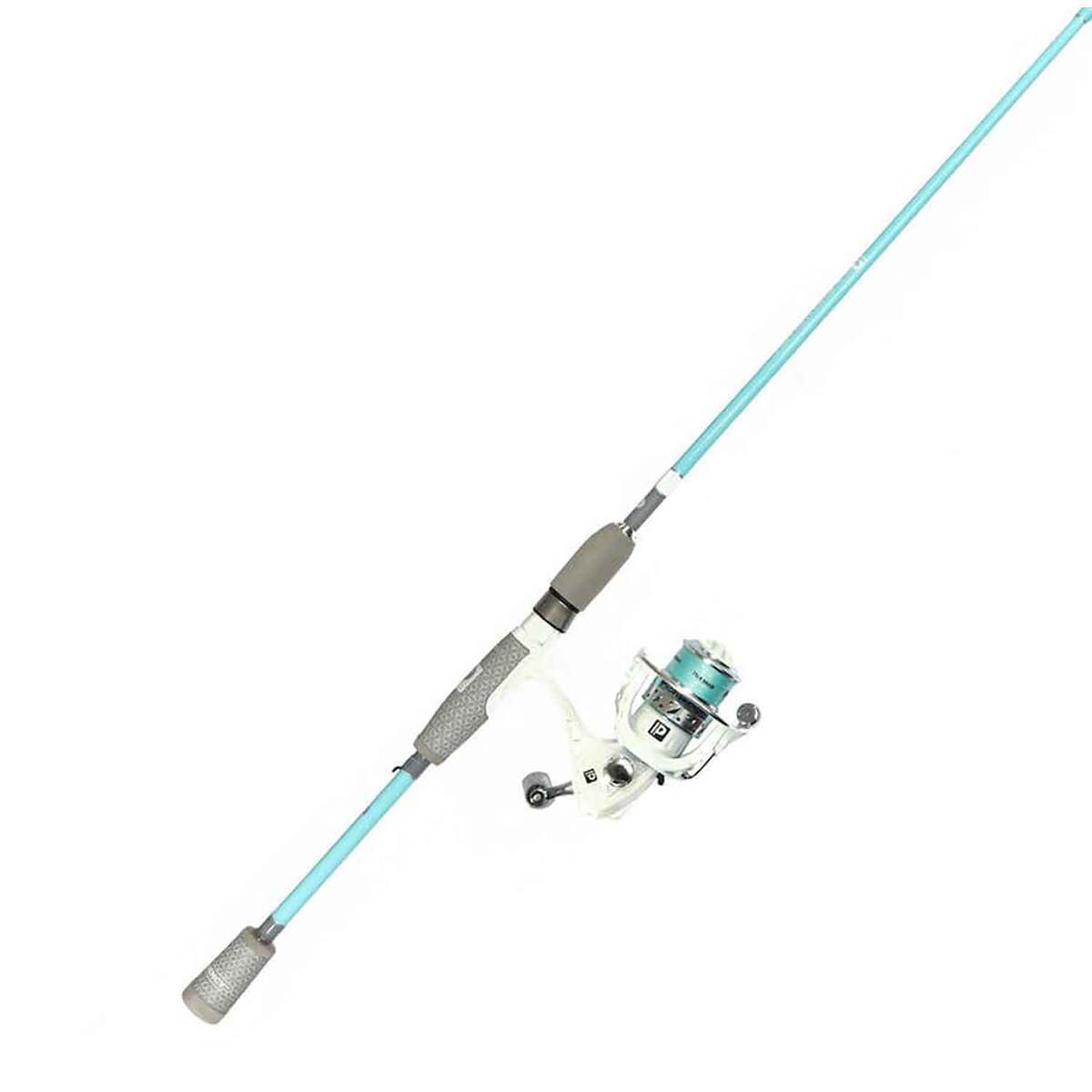 Profishiency Hannah Wesley Signature Series Spinning Rod and Reel Combo - 6ft 6in, Medium Power, 2pc - Aqua Blue Profishiency Hannah Wesley Signature Series Spinning Rod and Reel Combo - 6ft 6in, Medium Power, 2pc - Aqua Blue