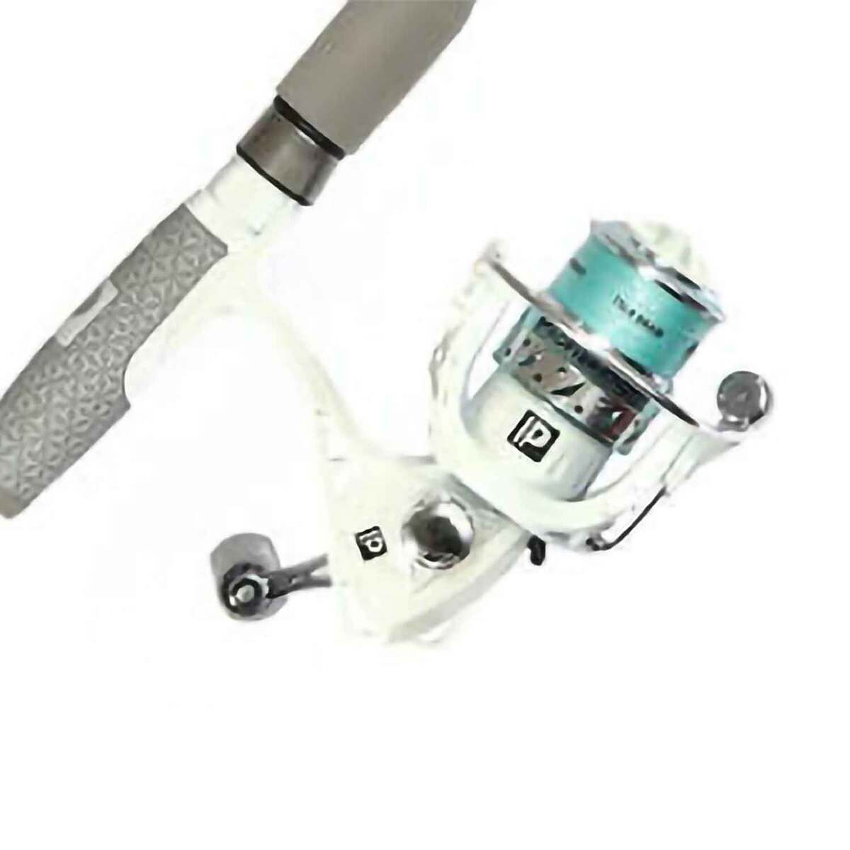 Profishiency Hannah Wesley Signature Series Spinning Rod and Reel Combo - 6ft 6in, Medium Power, 2pc - Aqua Blue Profishiency Hannah Wesley Signature Series Spinning Rod and Reel Combo - 6ft 6in, Medium Power, 2pc - Aqua Blue