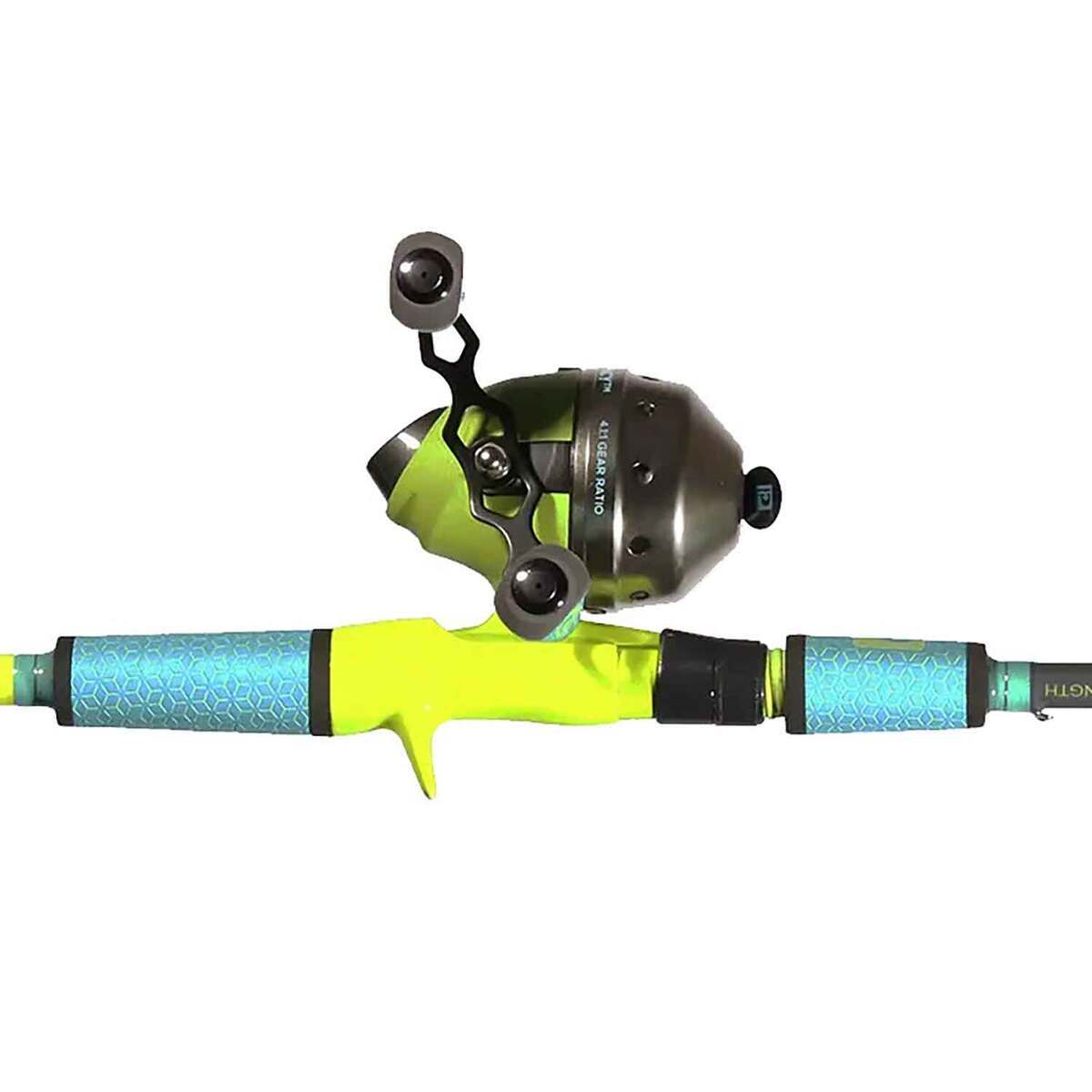 Spin Cast Rod Profishiency Hi-Viz Yellow & Blue Spincast Rod and Reel Combo - 6ft ...
