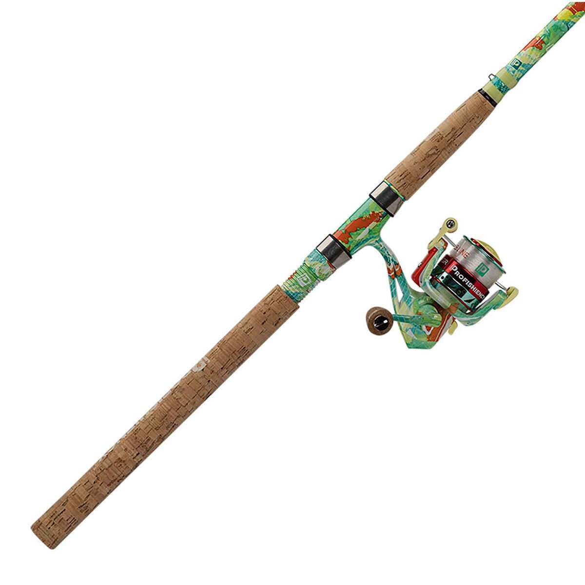 Profishiency Krazy 2 Big Fish Spinning Rod and Reel Combo - 8ft, Medium Heavy, 2pc - Multicolor 5000 Profishiency Krazy 2 Big Fish Spinning Rod and Reel Combo - 8ft, Medium Heavy, 2pc - Multicolor 5000