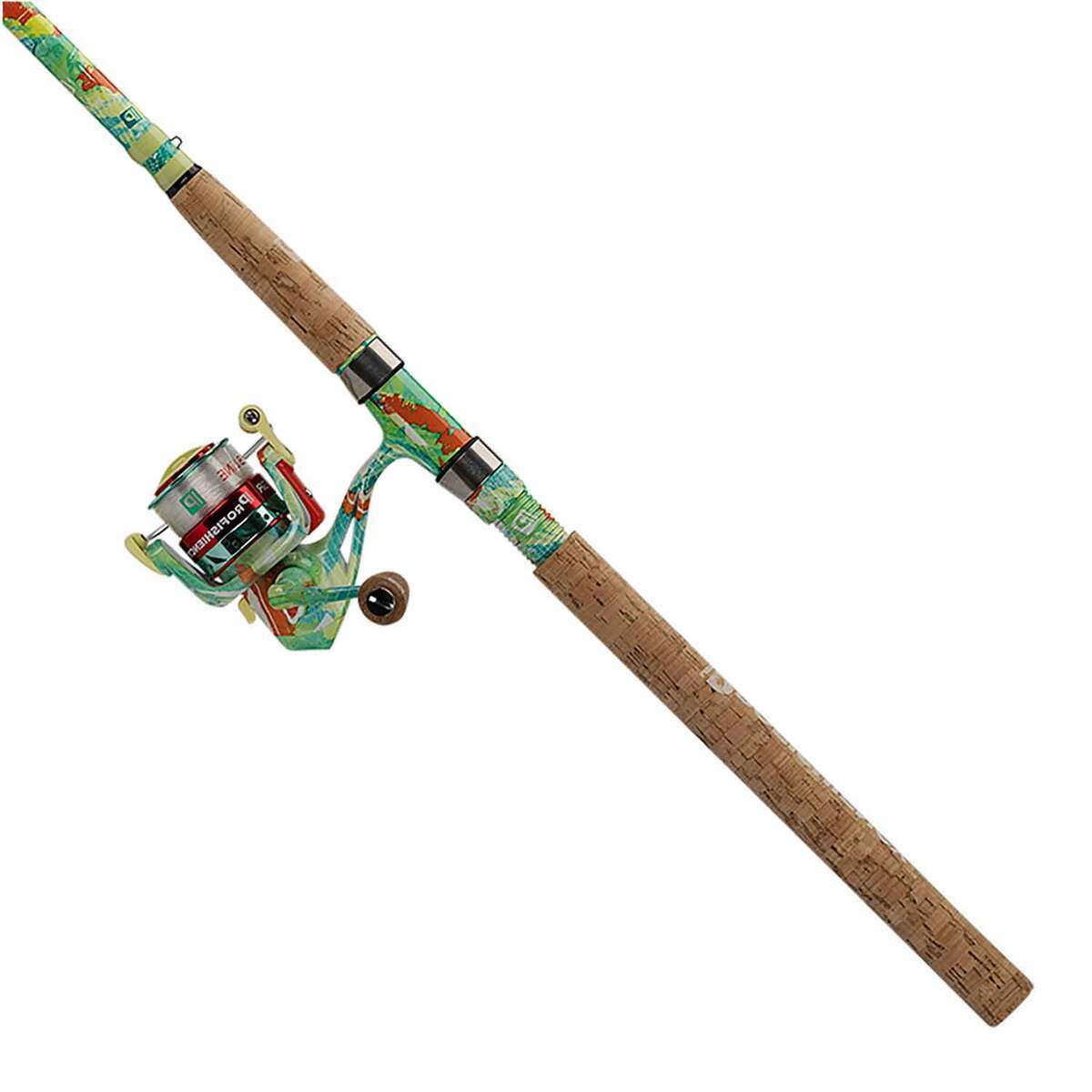 Profishiency Krazy 2 Big Fish Spinning Rod and Reel Combo - 8ft, Medium Heavy, 2pc - Multicolor 5000 Profishiency Krazy 2 Big Fish Spinning Rod and Reel Combo - 8ft, Medium Heavy, 2pc - Multicolor 5000