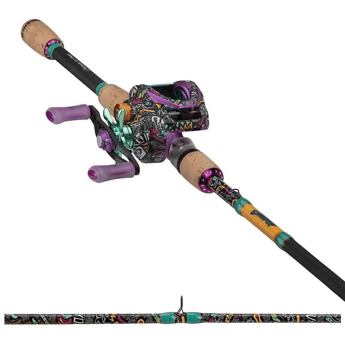 Profishiency Krazy 3 Casting Rod and Reel Combo - 7ft, Medium Heavy ...