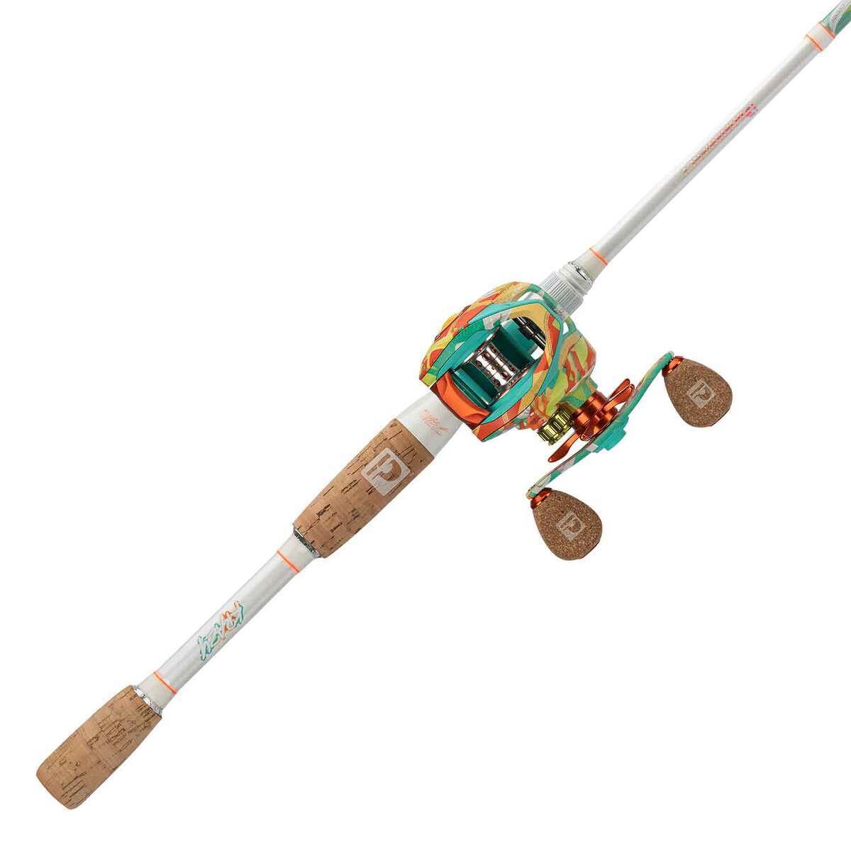 Krazy Rods Profishiency Krazy Casting Rod and Reel Combo - 7ft 6in, Heavy Power ...