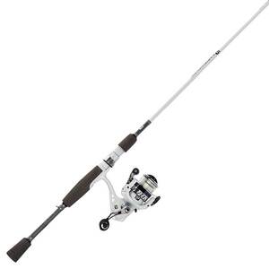 Profishiency Gray/White Spinning Rod and Reel Combo - 6ft 3in, Medium Power, 2pc
