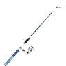 Profishiency Real Tree Wave True Blue Camo Spinning Rod and Reel Combo - 6ft 8in, Medium Power, 2pc - Blue Wave