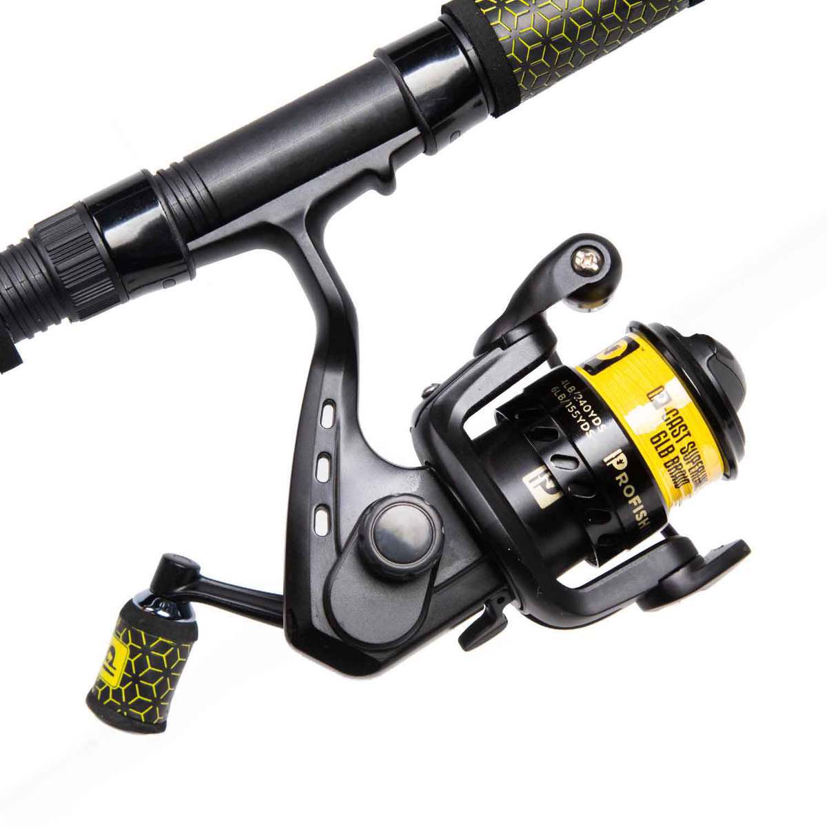 Profishiency Bumblebee Spinning Rod and Reel Combo - 5ft 6in, Medium Power, 2pc - Black/Yellow Profishiency Bumblebee Spinning Rod and Reel Combo - 5ft 6in, Medium Power, 2pc - Black/Yellow