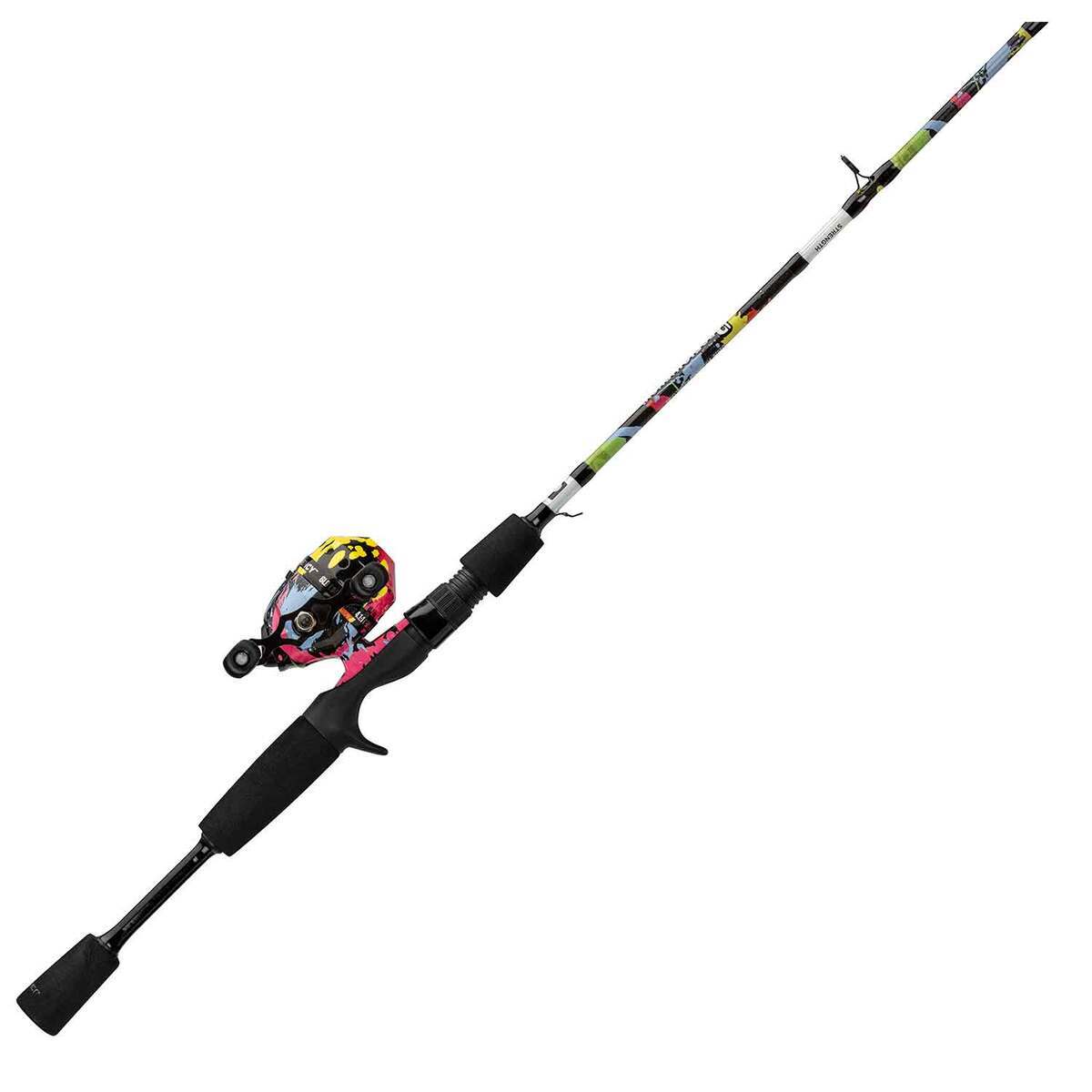 Profishiency Splat Micro Spincast Rod and Reel Combo - 4ft 6in, Medium Power, 2pc - Splat Multi Profishiency Splat Micro Spincast Rod and Reel Combo - 4ft 6in, Medium Power, 2pc - Splat Multi