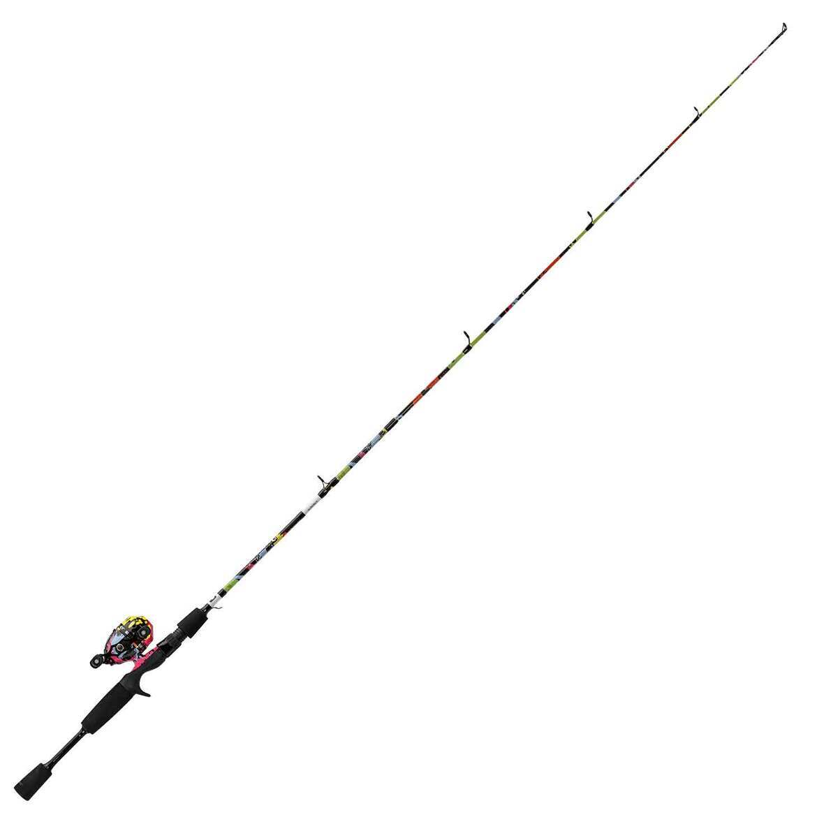 Profishiency Splat Micro Spincast Rod and Reel Combo - 4ft 6in, Medium Power, 2pc - Splat Multi Profishiency Splat Micro Spincast Rod and Reel Combo - 4ft 6in, Medium Power, 2pc - Splat Multi