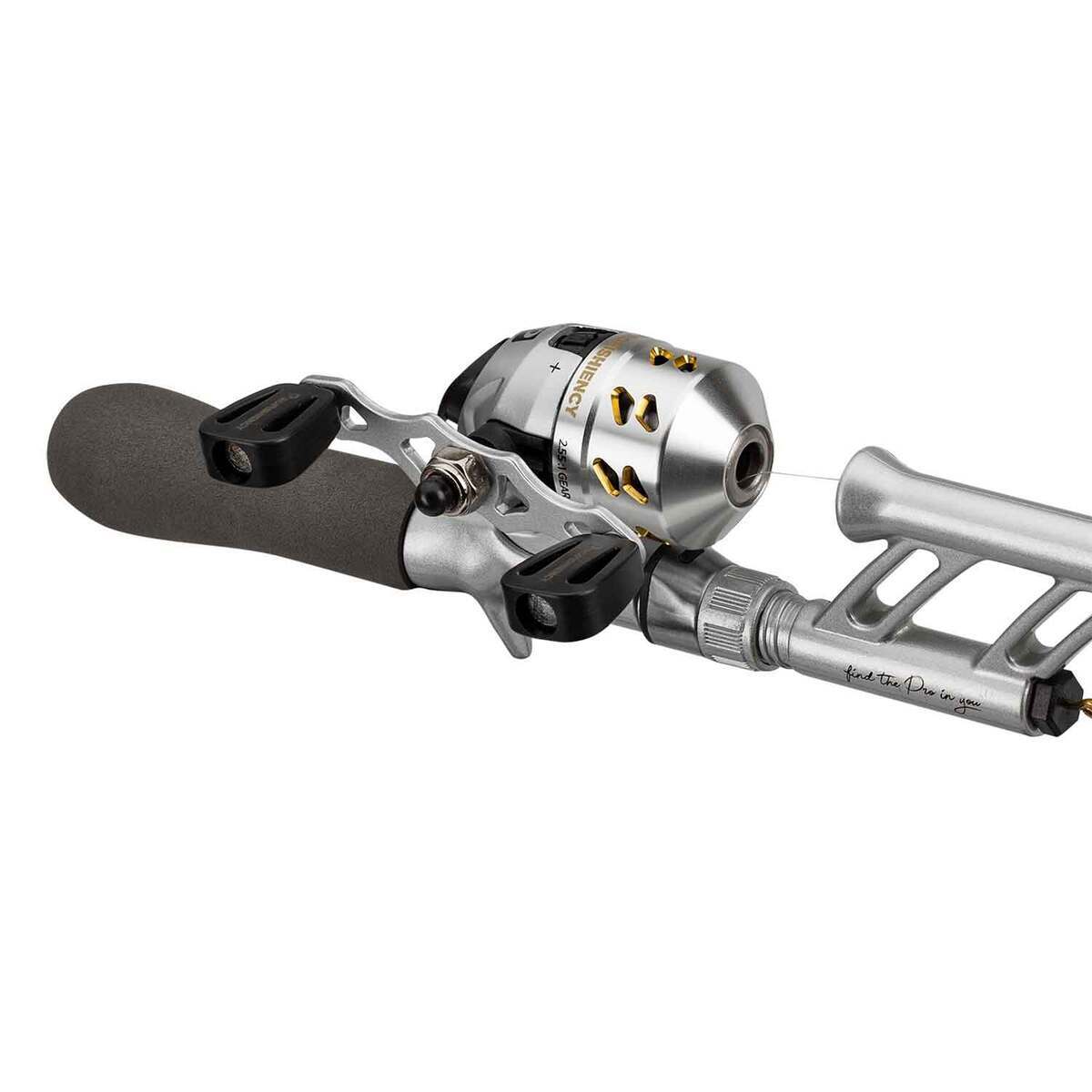 Profishiency Tiny but Mighty Spincast Pocket Combo - 20in, Light Power, 1pc - Silver/Gold Profishiency Tiny but Mighty Spincast Pocket Combo - 20in, Light Power, 1pc - Silver/Gold