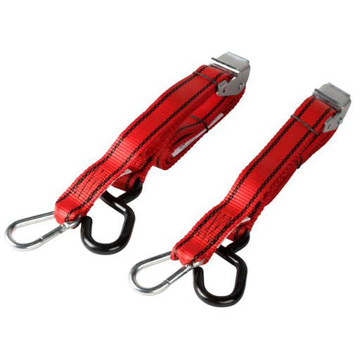ProGrip 2 Pack 8ft Quick Release Tie Down - Red 2