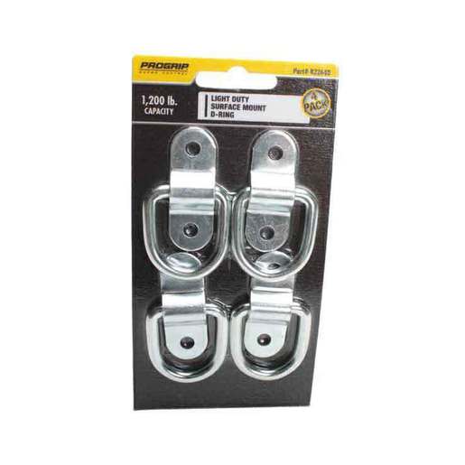 ProGrip Surface Mount D-Ring - Silver 1 Pack