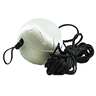 Promar 6in Styrofoam Ball Float With 15ft Line Crab Gear - White/Black