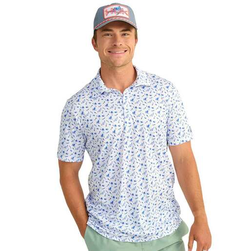 Huk Men’s Pursuit Performance Short-Sleeve Fishing Shirt – White 5.0 3XL