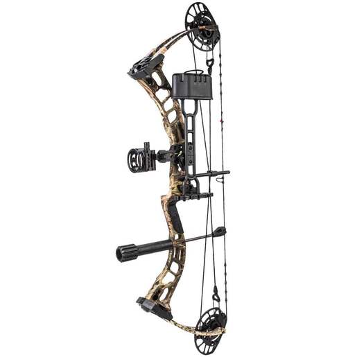 PSE Brute ATK 70lb Left Hand Mossy Oak Country Compound Bow – RTS Hunter Package – Camo