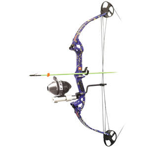 PSE Discovery 40lbs Right Hand Blue Bowfishing - Reel Package