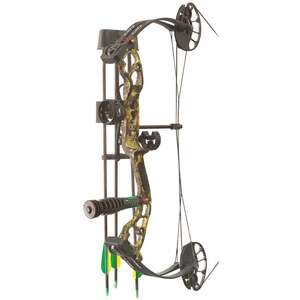 PSE Mini Burner Youth 25-40lbs Right Hand Mossy Oak Compound Bow - RTS Package