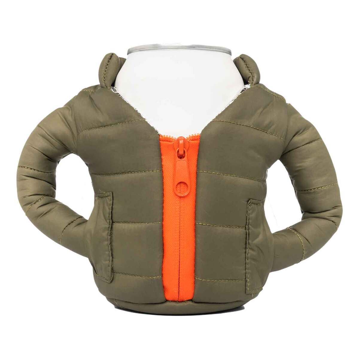 Puffin Coolers Beverage Jacket Cozy - Green and Orange | Sportsman's ...