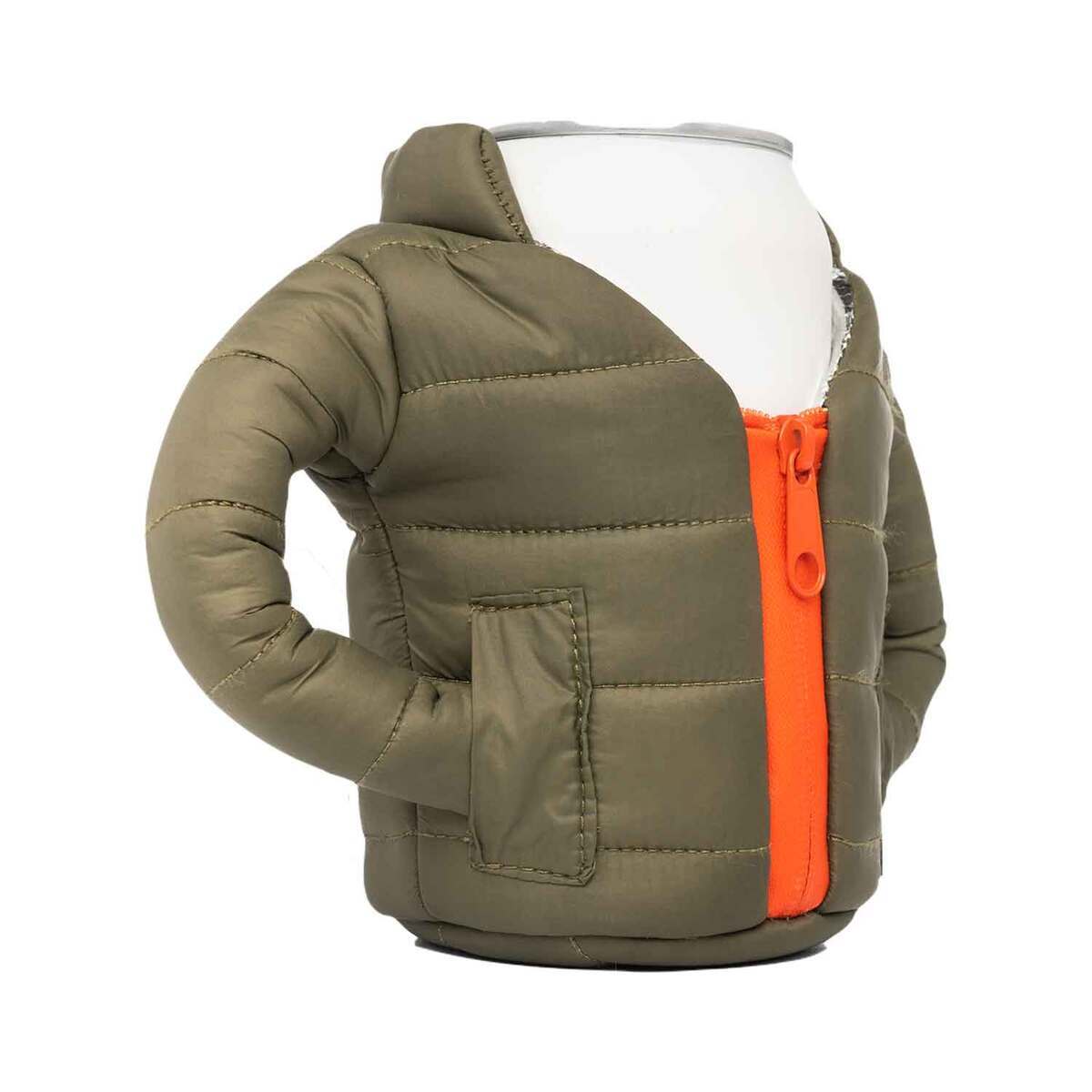 Puffin Coolers Beverage Jacket Cozy - Green and Orange | Sportsman's ...