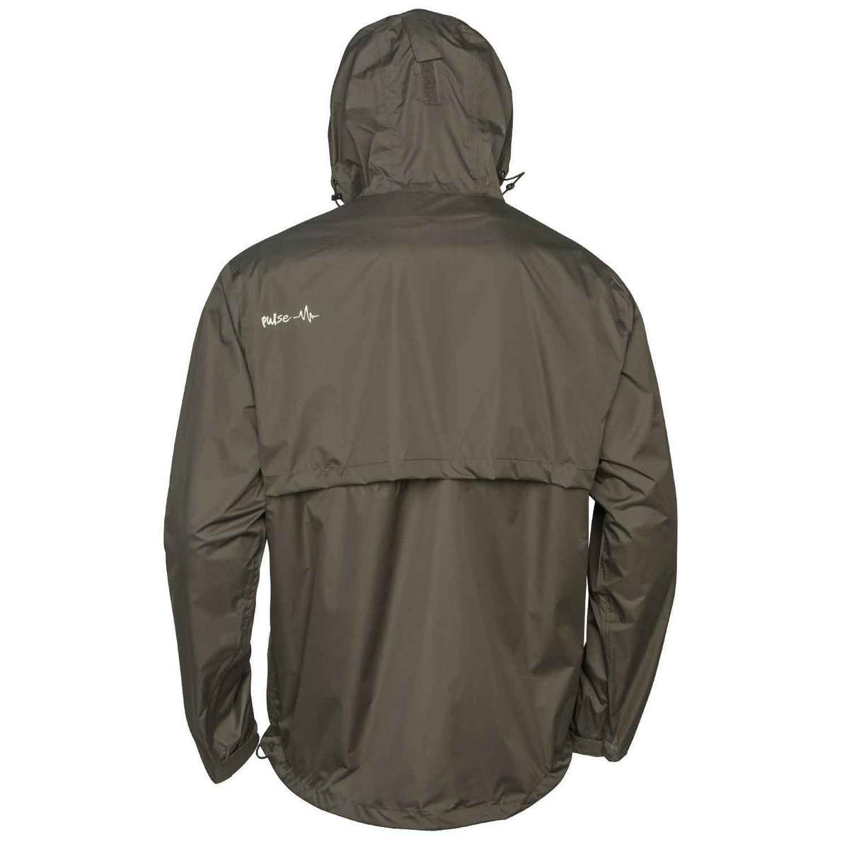 Pulse Men's Pod Waterproof Packable Rain Jacket - Green - S - Green S Pulse Men's Pod Waterproof Packable Rain Jacket - Green - S - Green S