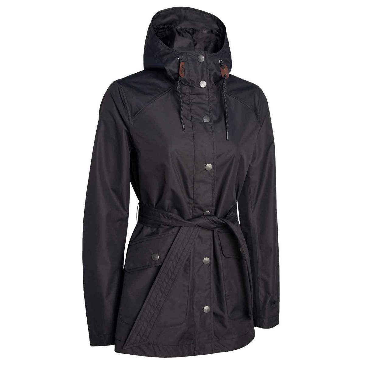 Pulse Women's Minchester Waterproof Trench Rain Coat - Black - L - Black L Pulse Women's Minchester Waterproof Trench Rain Coat - Black - L - Black L