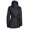 Pulse Women's Minchester Waterproof Trench Rain Coat - Black - L - Black L
