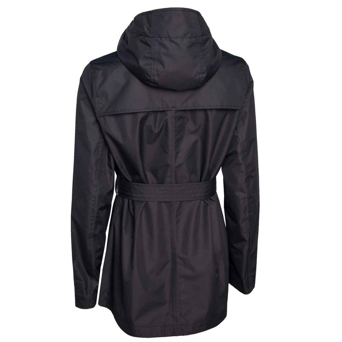 Pulse Women's Minchester Waterproof Trench Rain Coat - Black - L - Black L Pulse Women's Minchester Waterproof Trench Rain Coat - Black - L - Black L